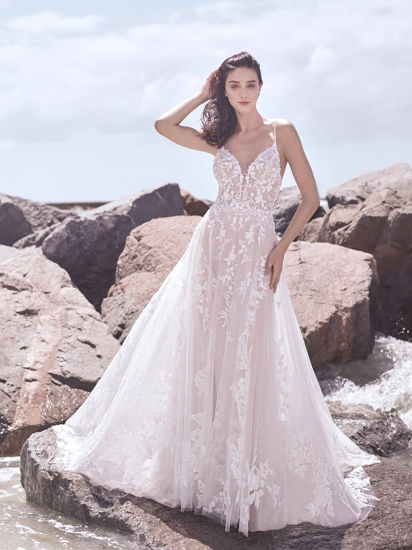 Sottero and Midgley Marlow Romantic Keyhole Back Wedding Dress 21SC429 Alt4