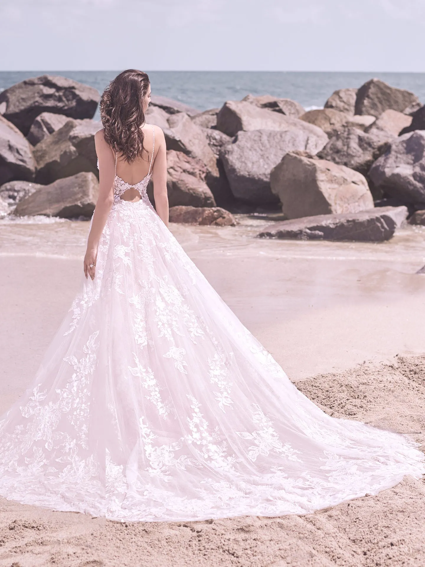 Sottero and Midgley Marlow Romantic Keyhole Back Wedding Dress 21SC429 Alt5