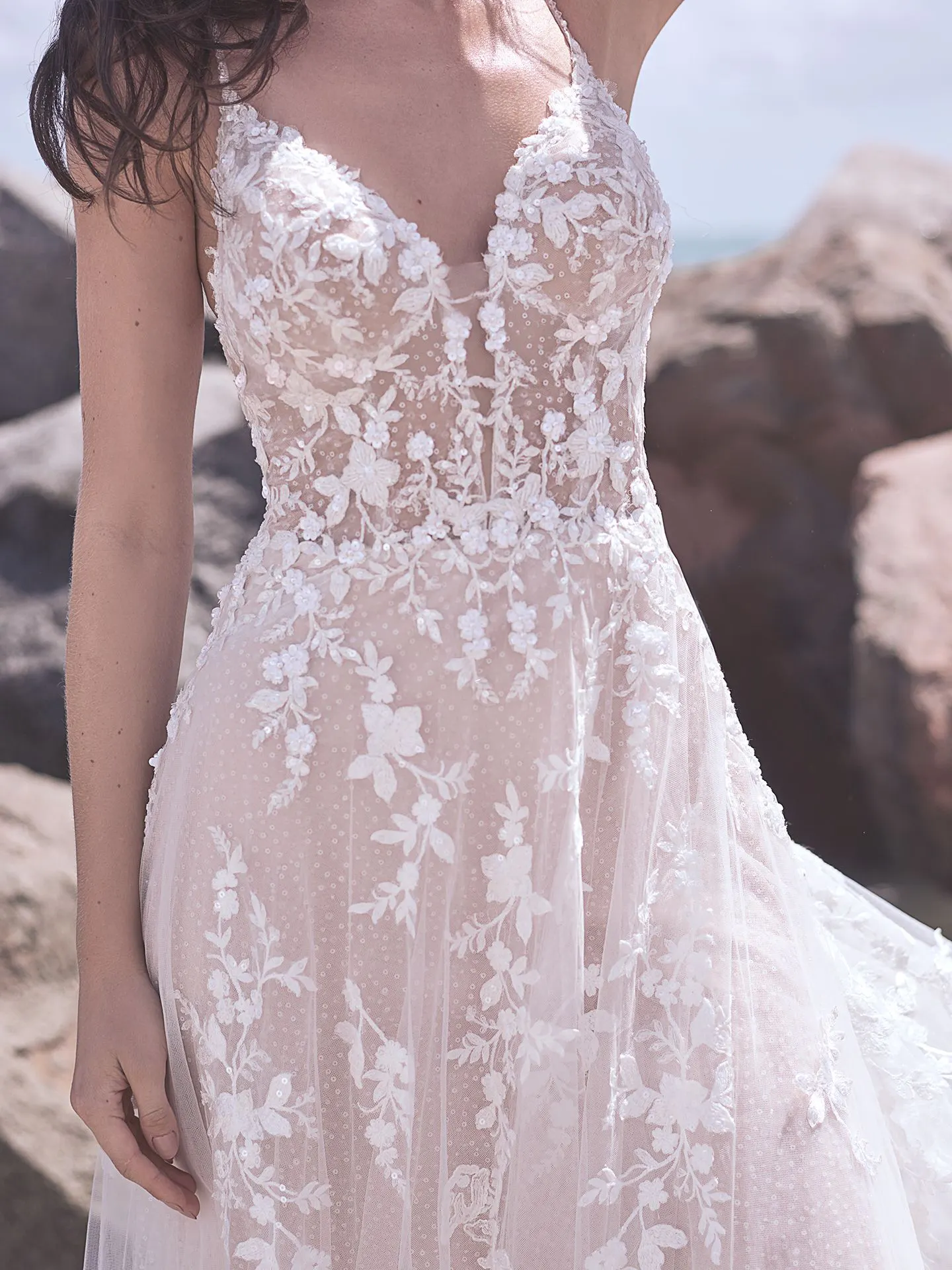 Sottero and Midgley Marlow Romantic Keyhole Back Wedding Dress 21SC429 Alt6