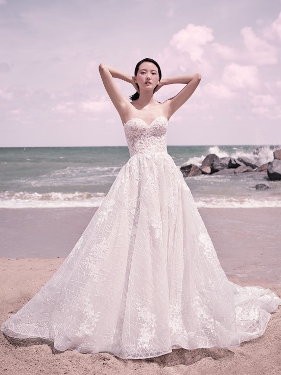 Sottero and Midgley Parker Strapless Boho Princess Wedding Dress 21SS419 Alt4