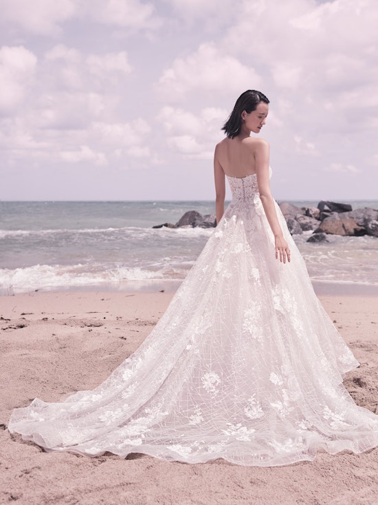 Sottero and Midgley Parker Strapless Boho Princess Wedding Dress 21SS419 Alt6