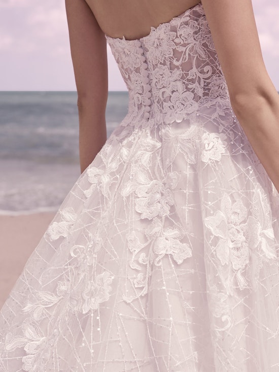 Sottero and Midgley Parker Strapless Boho Princess Wedding Dress 21SS419 Alt8