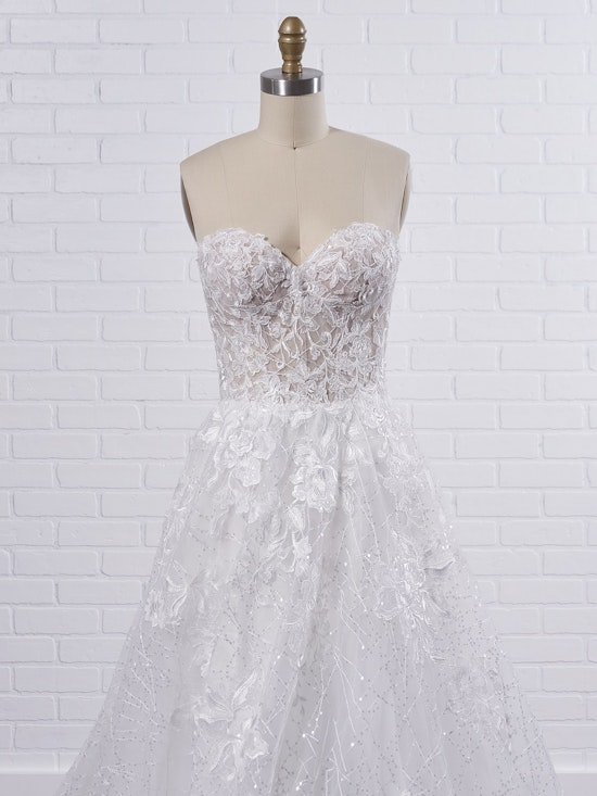 Sottero and Midgley Parker Strapless Boho Princess Wedding Dress 21SS419 Color1