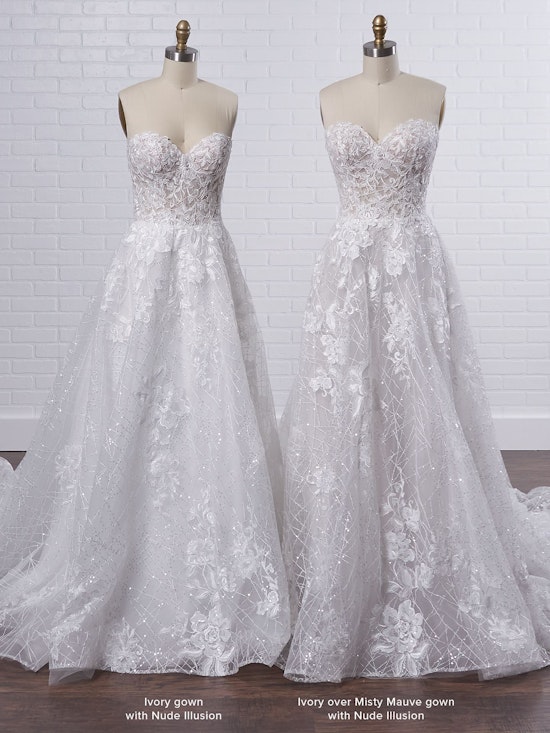 Sottero and Midgley Parker Strapless Boho Princess Wedding Dress 21SS419 Color3
