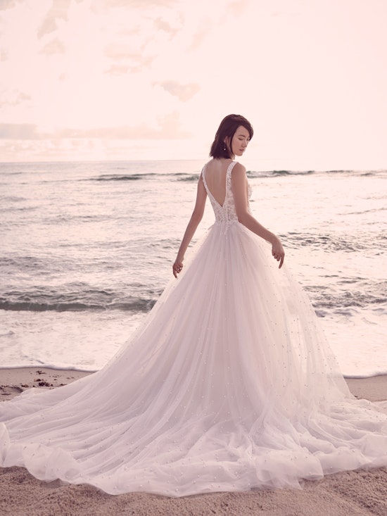 Sottero and Midgley Pierce Princess Pearl Tulle A-line Wedding Dress 21SV396 Alt3