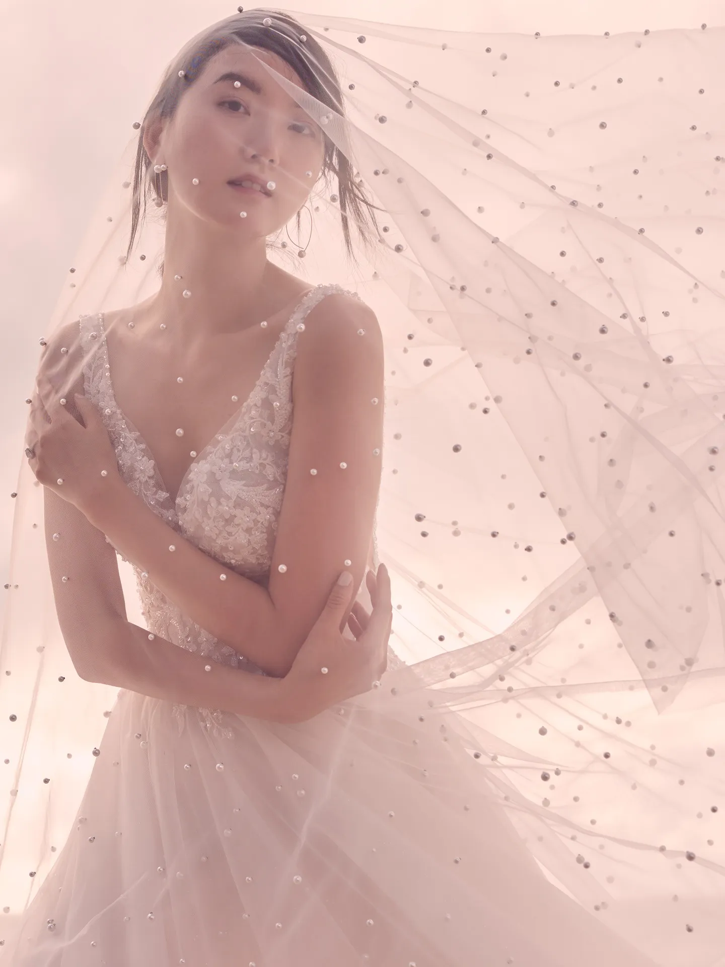 Sottero and Midgley Pierce Princess Pearl Tulle A-line Wedding Dress 21SV396 Alt4