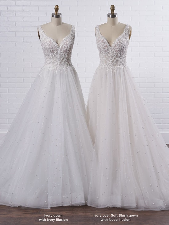 Sottero and Midgley Pierce Princess Pearl Tulle A-line Wedding Dress 21SV396 Color3