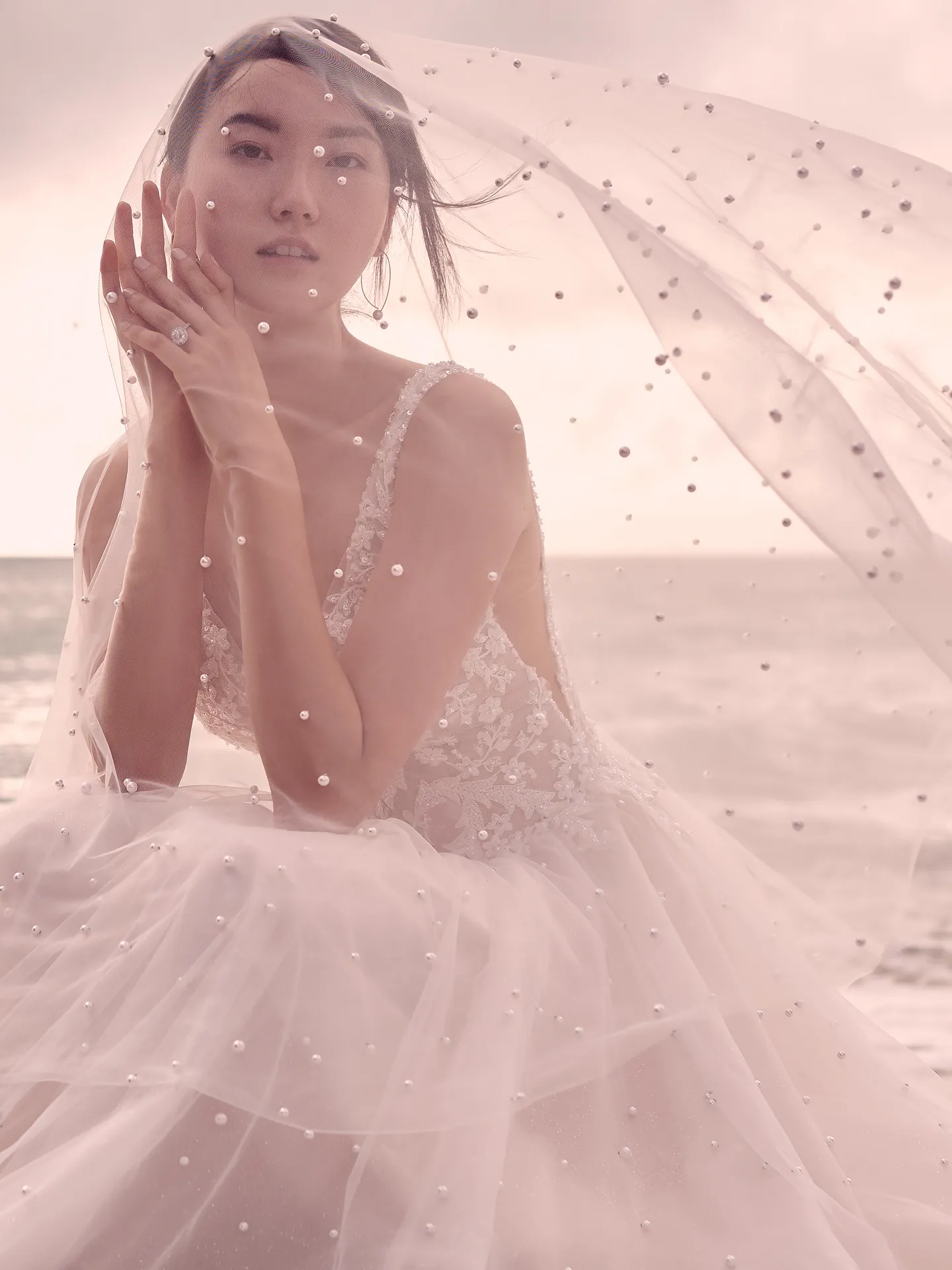 Sottero and Midgley Pierce Princess Pearl Tulle A-line Wedding Dress 21SV396 Main
