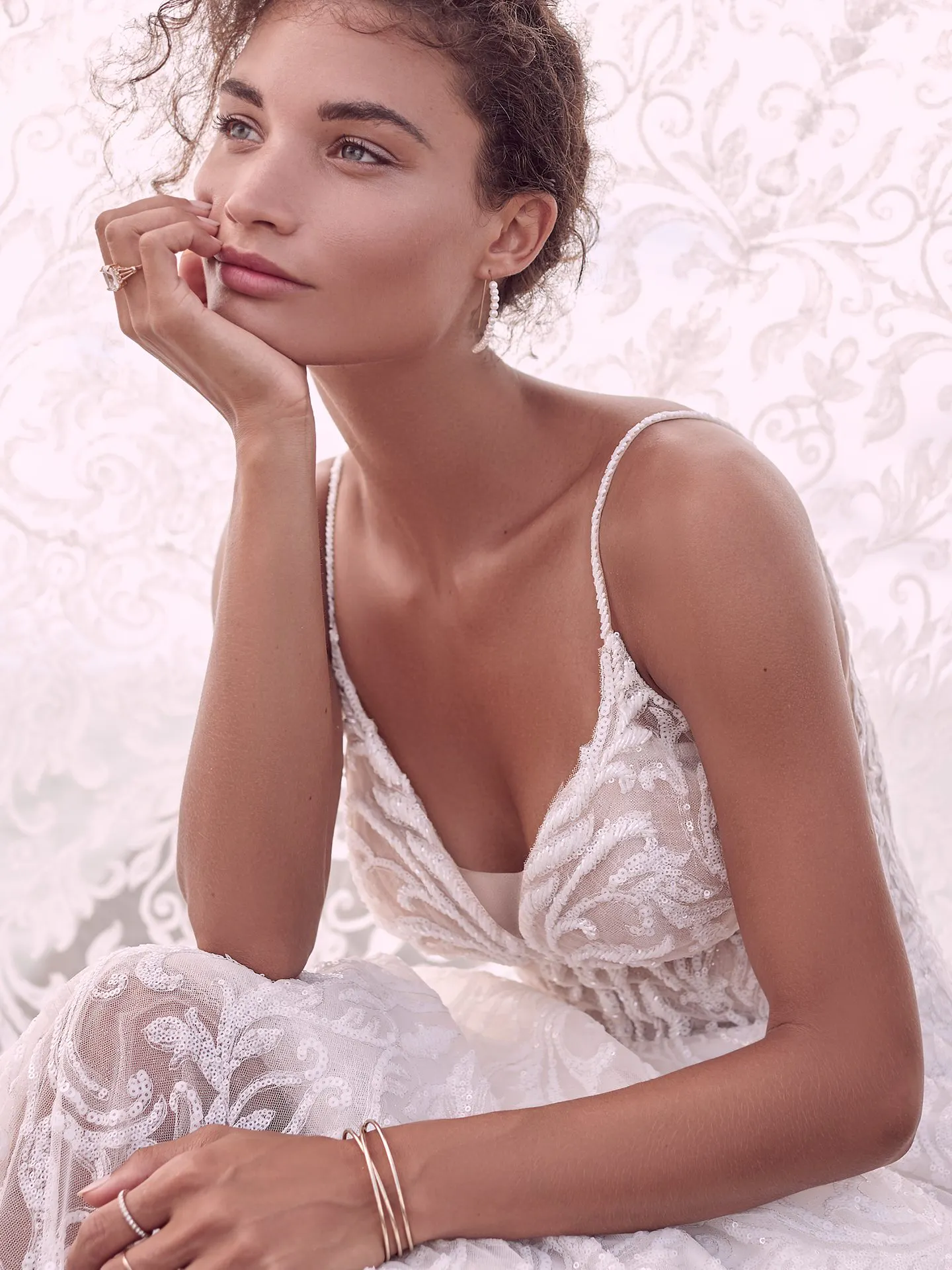 Sottero and Midgley Presley Unique Sparkly Lace A-line Wedding Gown 21SC406 Alt1