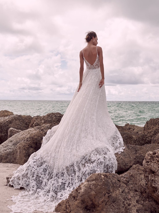 Sottero and Midgley Presley Unique Sparkly Lace A-line Wedding Gown 21SC406 Alt5