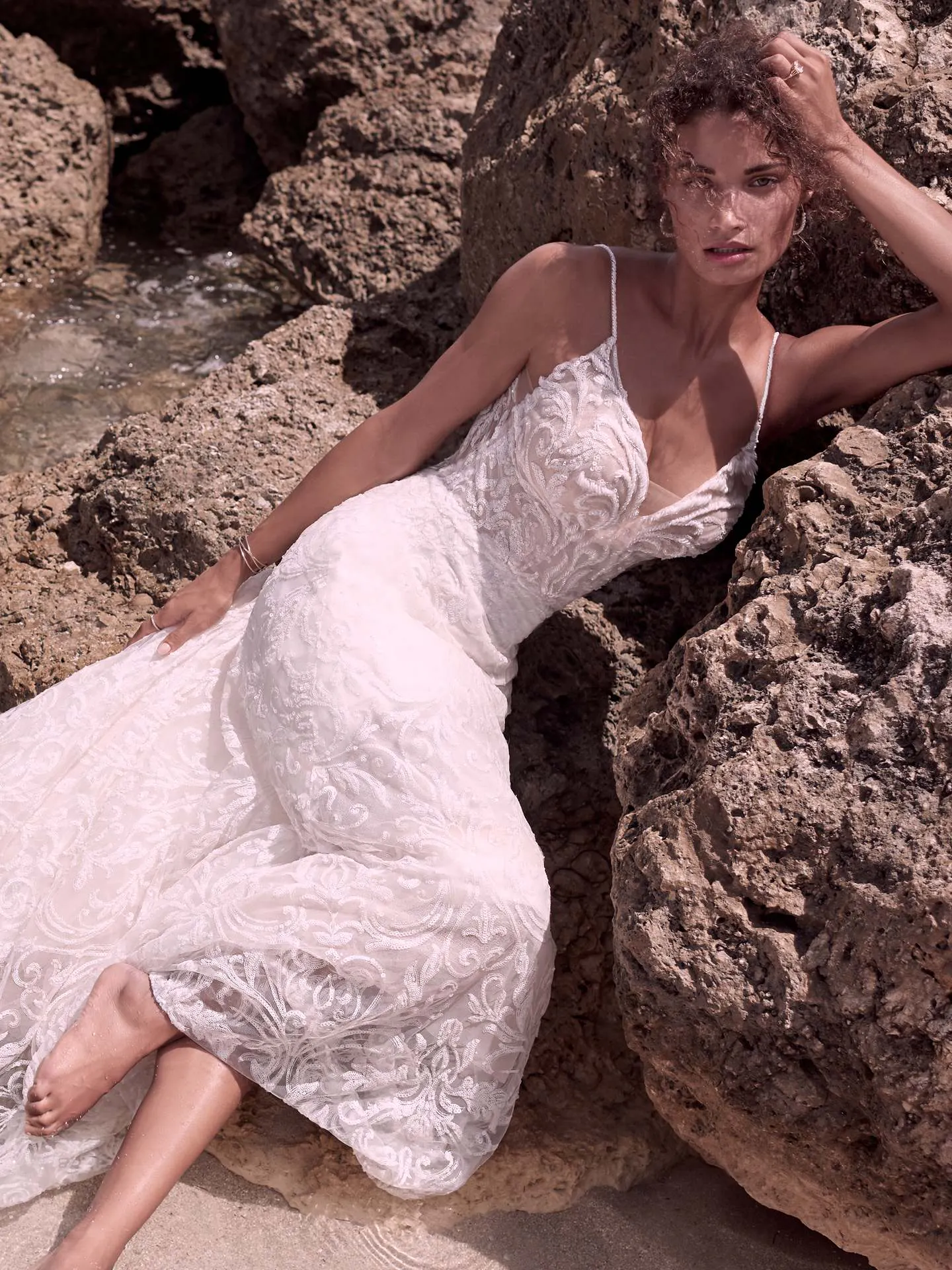 Sottero and Midgley Presley Unique Sparkly Lace A-line Wedding Gown 21SC406 Main