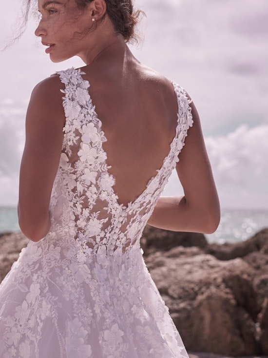 Sottero and Midgley Reeve 3-D Floral Lace Ball Gown Wedding Dress 21SC430 Alt7