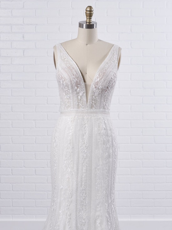 Maggie Sottero Coretta Rose Flattering mermaid wedding dress shimmering with embroidered lace 20MT643UB Color1