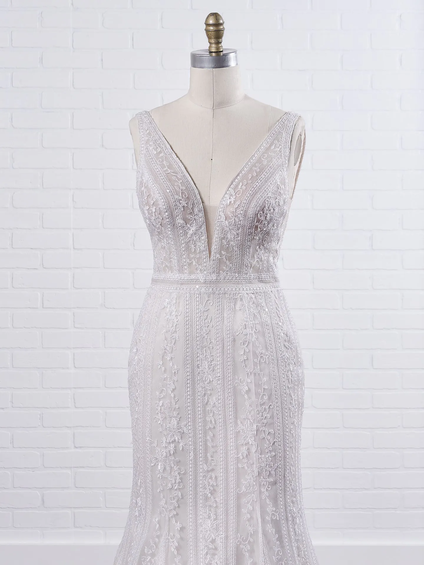 Maggie Sottero Coretta Rose Flattering mermaid wedding dress shimmering with embroidered lace 20MT643UB Color2