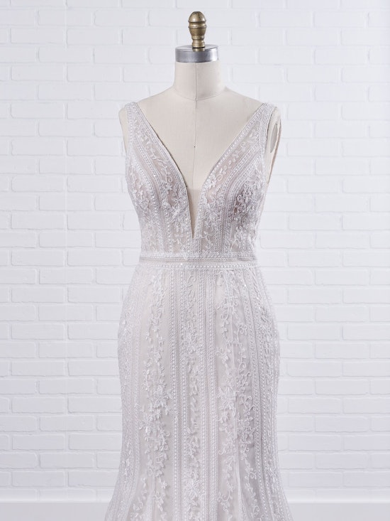 Maggie Sottero Coretta Rose Flattering mermaid wedding dress shimmering with embroidered lace 20MT643UB Color2