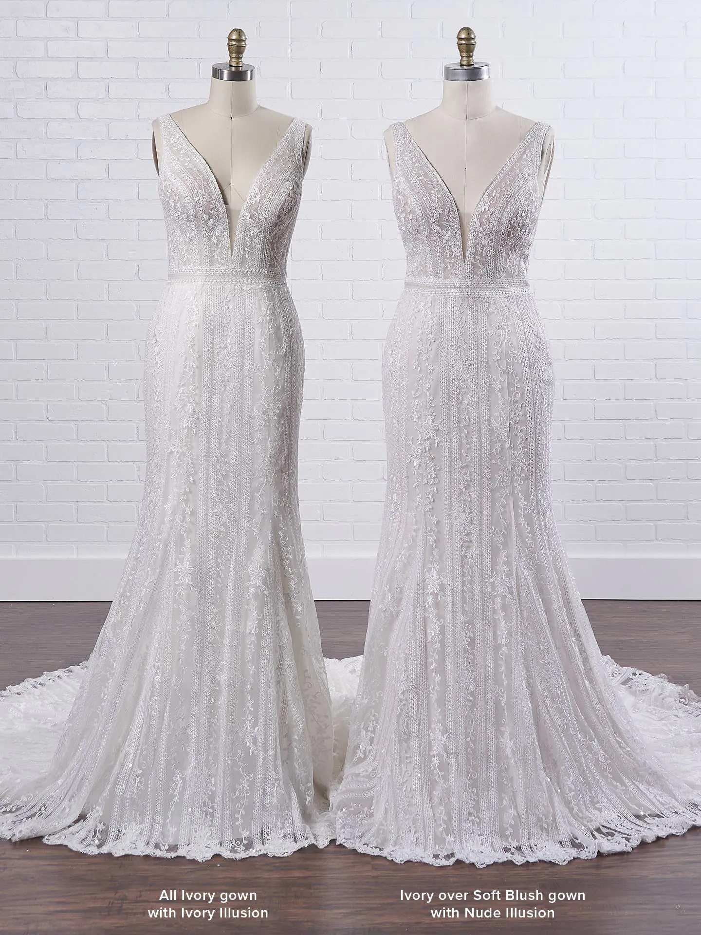 Maggie Sottero Coretta Rose Flattering mermaid wedding dress shimmering with embroidered lace 20MT643UB Color3