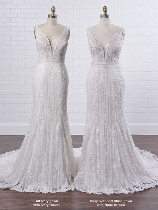 Maggie Sottero Coretta Rose Flattering mermaid wedding dress shimmering with embroidered lace 20MT643UB Color3