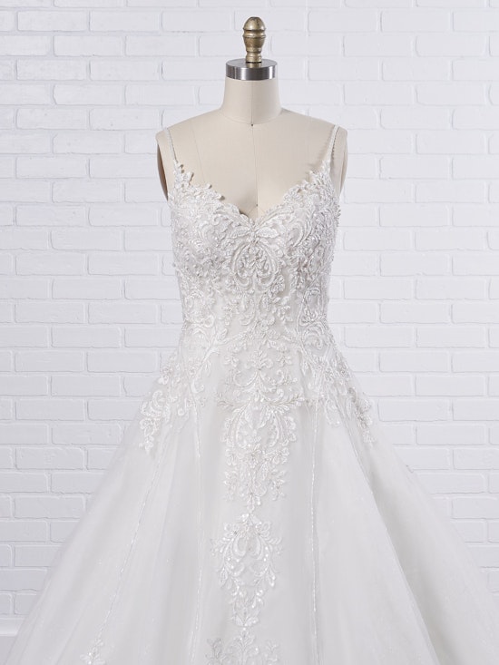 Sottero and Midgley Santiago Black lace A-line wedding dress for the nontraditional bride 20SC708 Color2