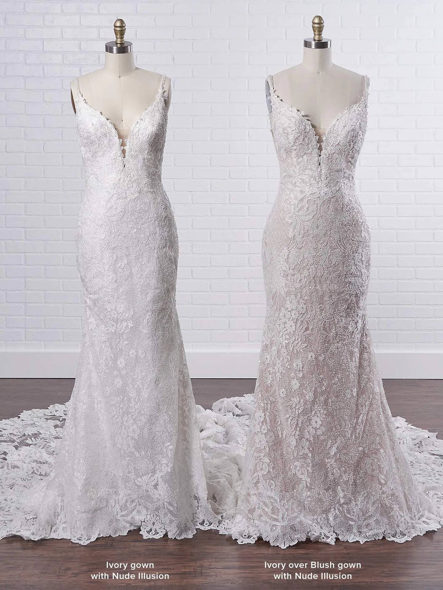 Sottero and Midgley Canterbury Marie Relaxed boho A-line bridal dress with unique lace layers 20SW663DET Color3