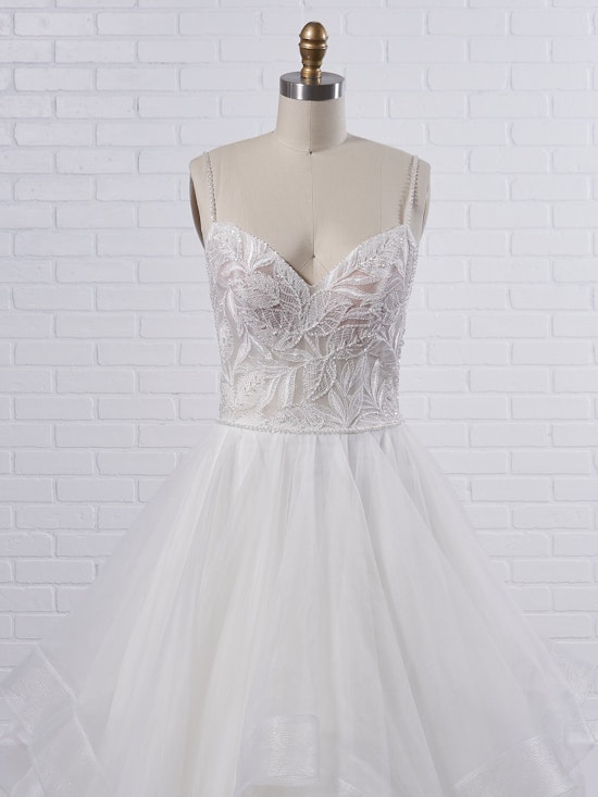 Maggie Sottero Timbrey Unique tiered ball gown wedding dress for unabashedly feminine vibes 21MC391 Color1