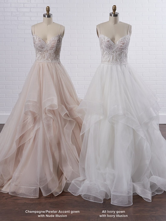 Maggie Sottero Timbrey Unique tiered ball gown wedding dress for unabashedly feminine vibes 21MC391 Color3