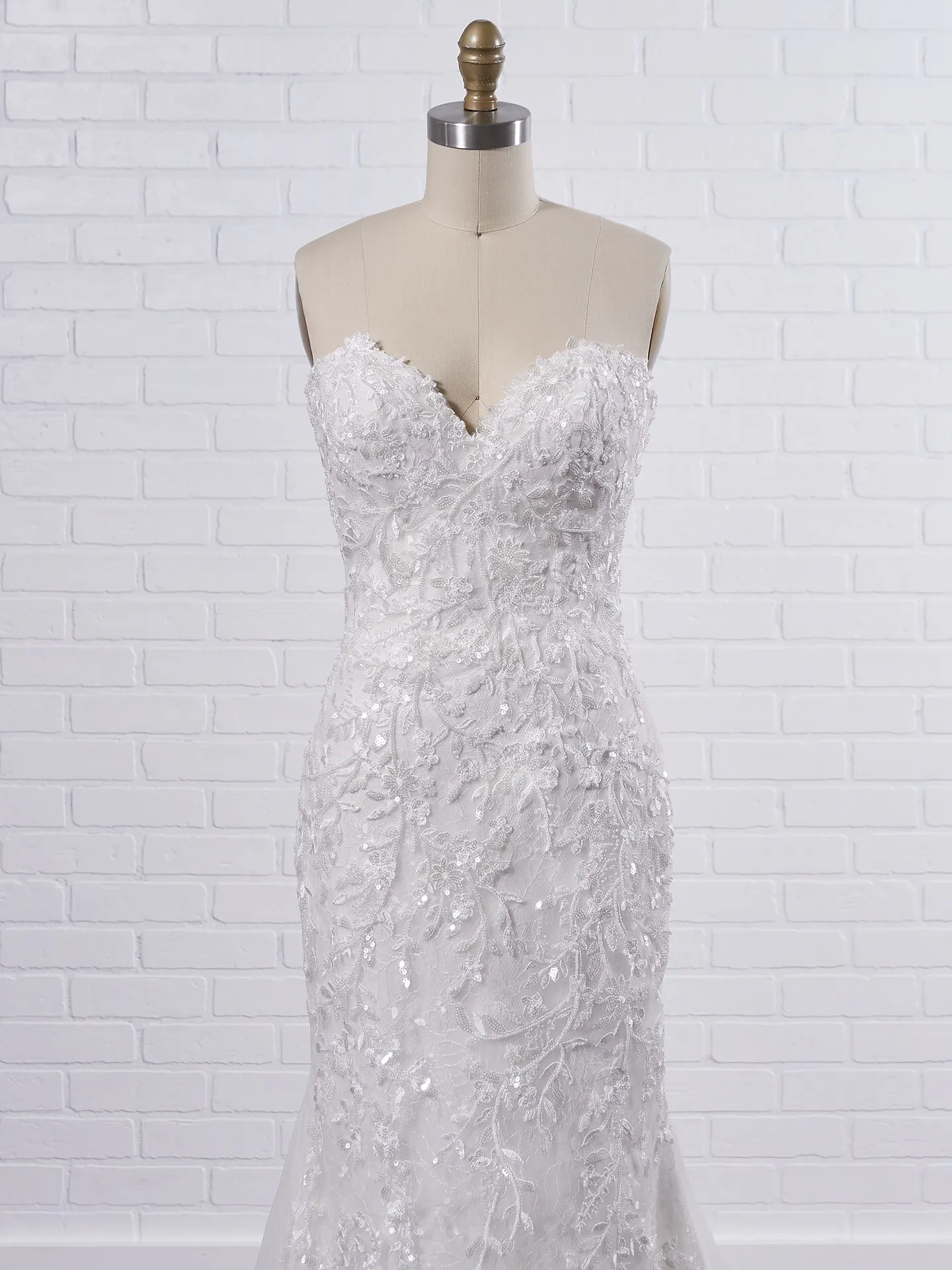 Maggie Sottero Charmaine Off-the-shoulder nature-inspired bridal gown with flirty floral motifs 21MK371 Color1