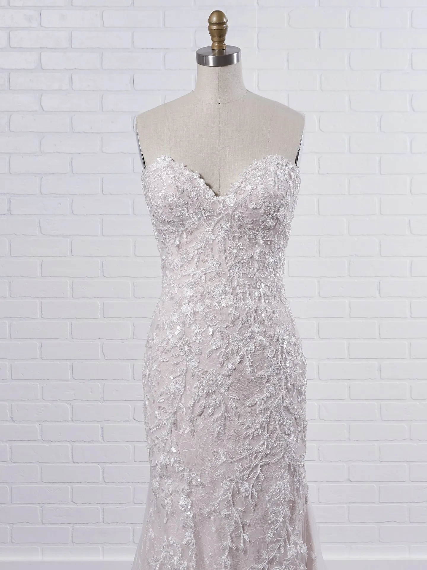 Maggie Sottero Charmaine Off-the-shoulder nature-inspired bridal gown with flirty floral motifs 21MK371 Color2