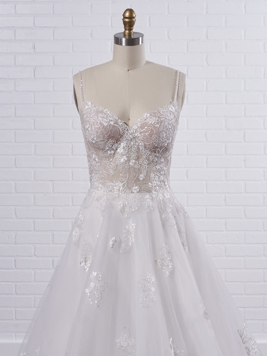 Irene Floral Sweetheart A-Line Wedding Dress | Rebecca Ingram
