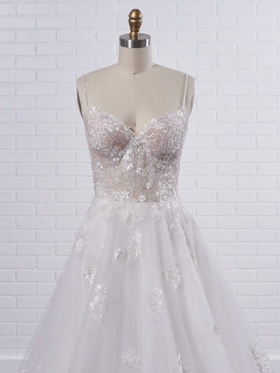 Rebecca Ingram Irene Floral sweetheart A-line wedding dress with fairytale glamour 21RN398 Color1