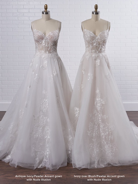 Rebecca Ingram Irene Floral sweetheart A-line wedding dress with fairytale glamour 21RN398 Color3