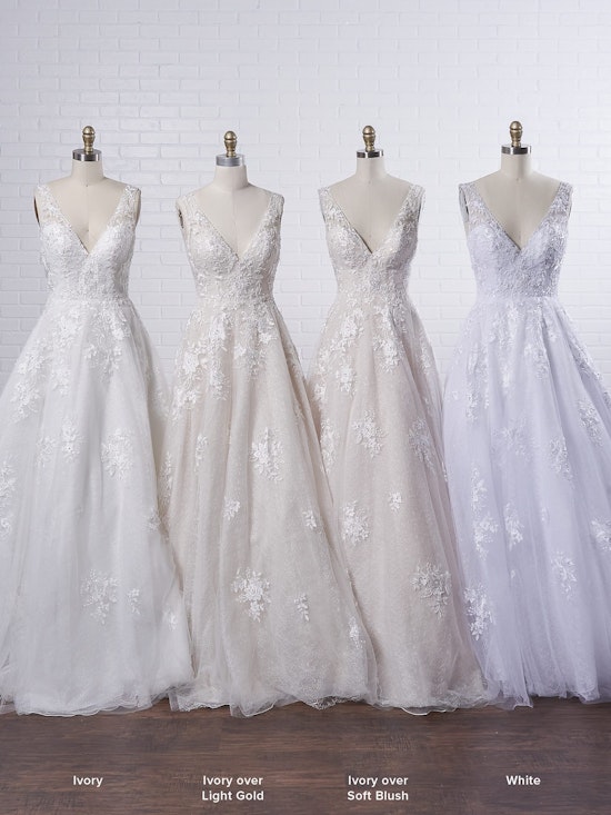 Maggie Sottero Meryl Lynette A lace bridal ball gown wedding dress with a touch of vintage-inspired glamour 7MS339MC Color5