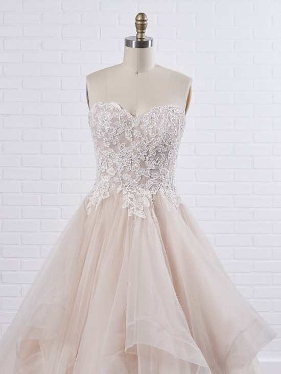 Maggie Sottero Anastasia A lovely strapless princess ball gown, perfect for chic and shimmery accessories 9MC012 Color2
