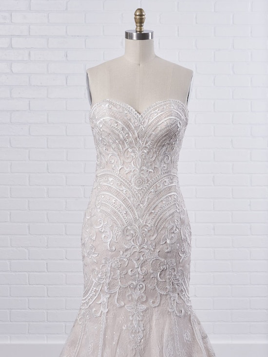 Maggie Sottero Whitney A boho fit-and-flare wedding dress to show off your bust, waistline, and booty 9MC040 Color1