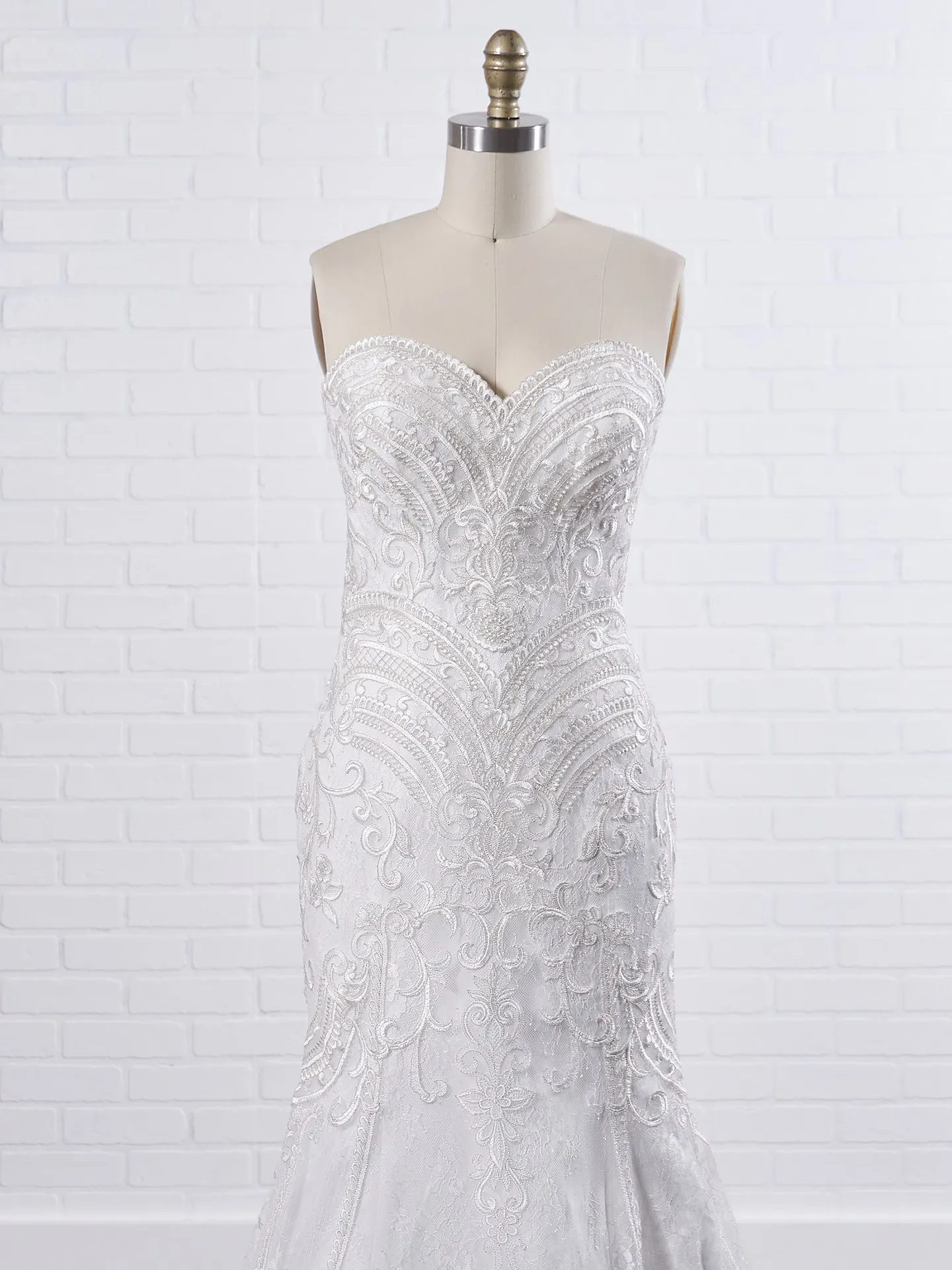 Maggie Sottero Whitney A boho fit-and-flare wedding dress to show off your bust, waistline, and booty 9MC040 Color2