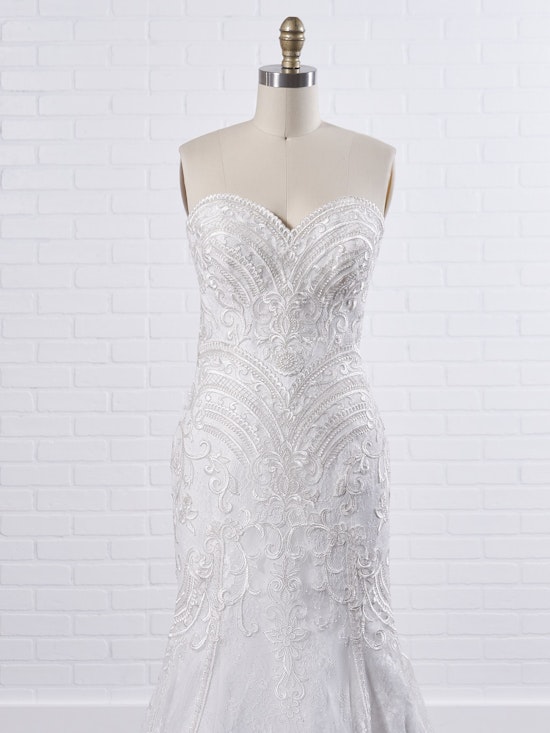 Maggie Sottero Whitney A boho fit-and-flare wedding dress to show off your bust, waistline, and booty 9MC040 Color2