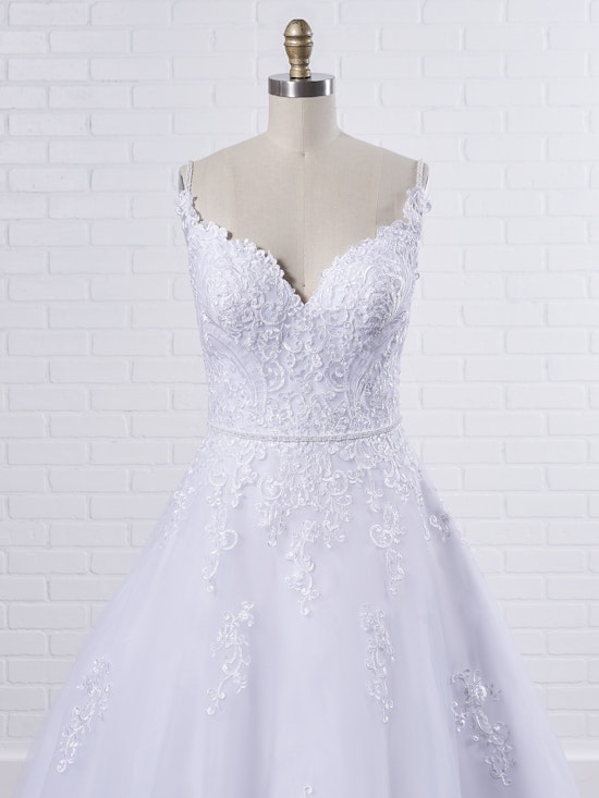 Maggie Sottero Wallis A lace A-line wedding dress to complement a variety of bright and classic venues 9MS030 Color1