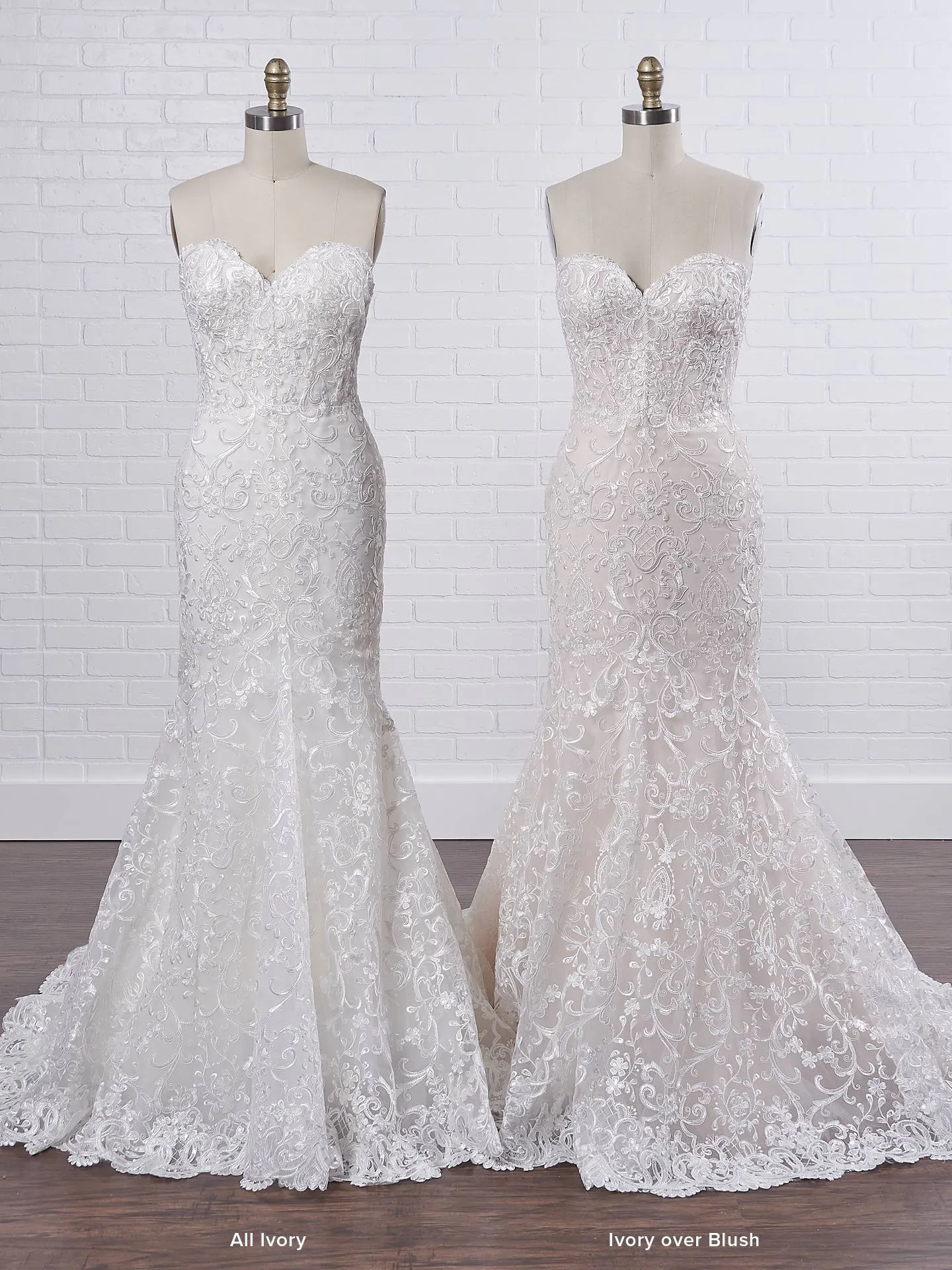 Rebecca Ingram Finola A strapless fit-and-flare wedding dress for the ultimate statement in lace and tailoring 9RT825 Color3