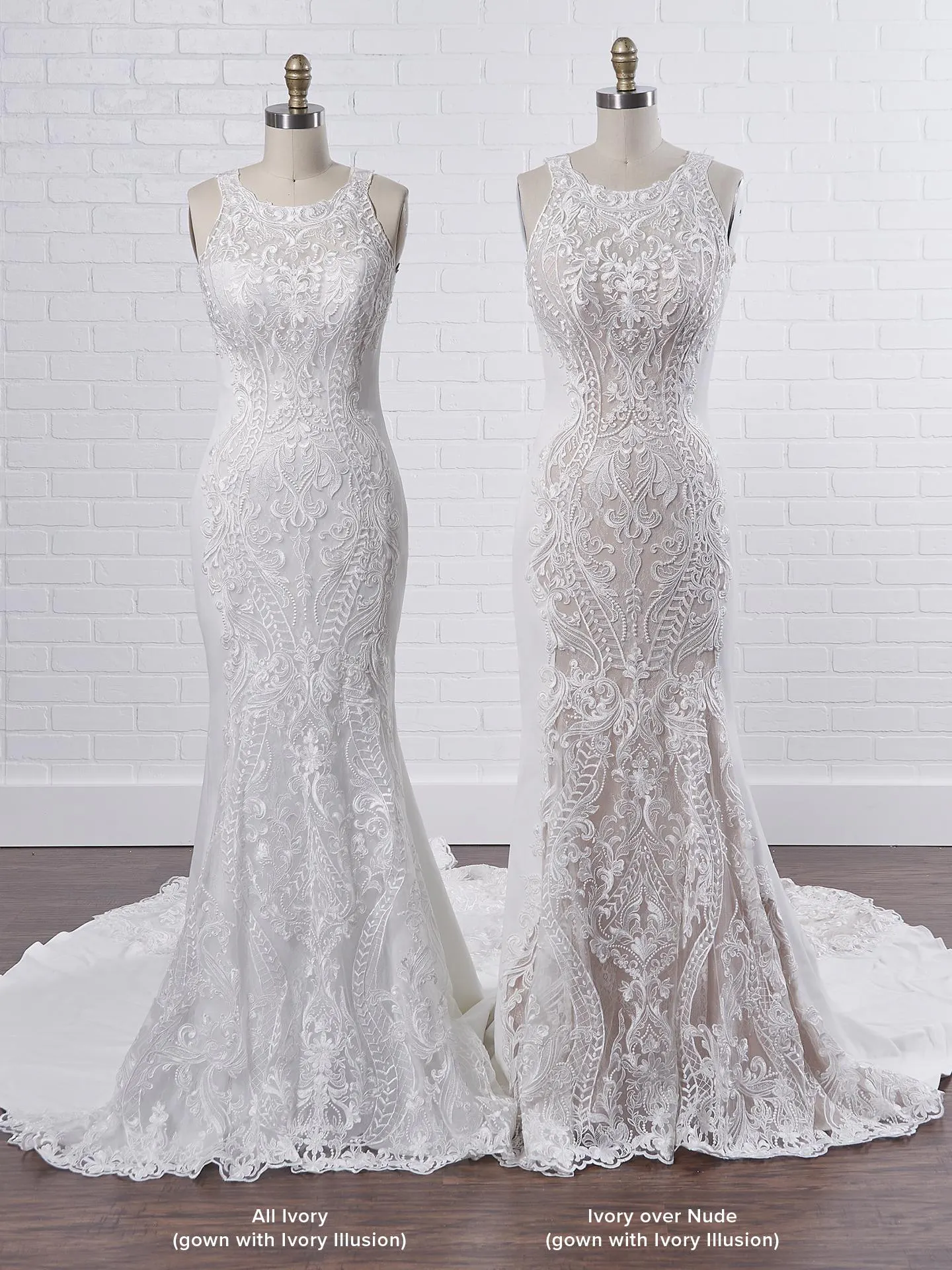 Sottero and Midgley Kevyn An exceptionally modern halter fit-and-flare wedding dress to elongate your frame 9SC803 Color3