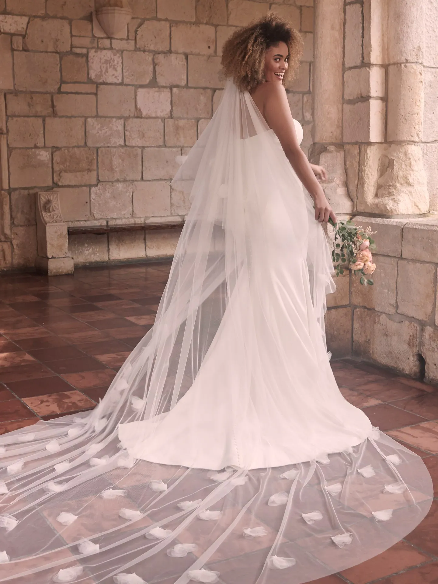 Maggie Sottero Bayler Minimalist strapless sheath bridal dress in a captivating silhouette 21MC432 Alt5