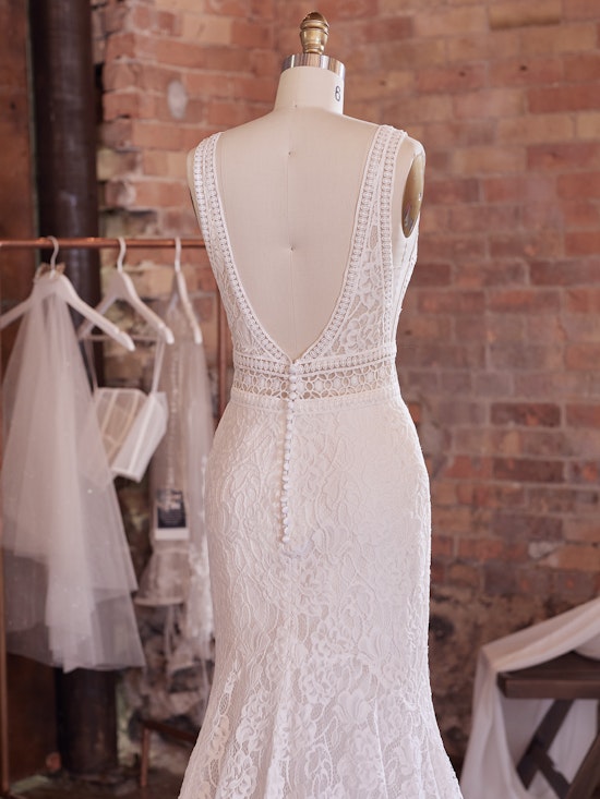 Drita Unique Boho Lace Wedding Dress