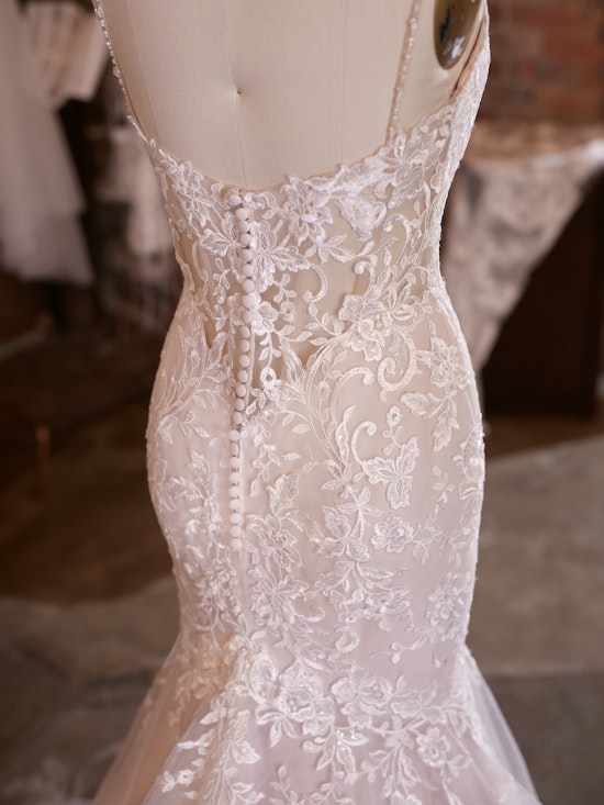 Forrest Sequin Lace Trumpet Wedding Dress | Rebecca Ingram