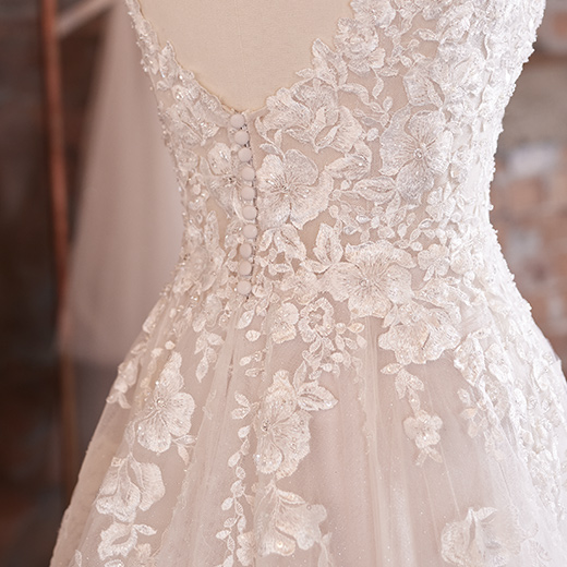 Pia 3-D Floral Lace Wedding Dress | Maggie Sottero