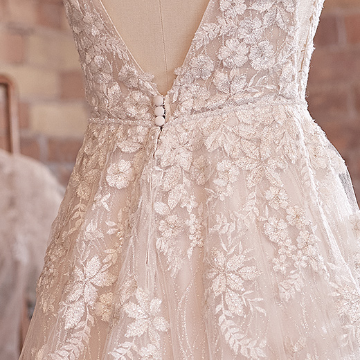 Laramie Dreamy Floral Lace A-line Wedding Gown | Sottero and Midgley