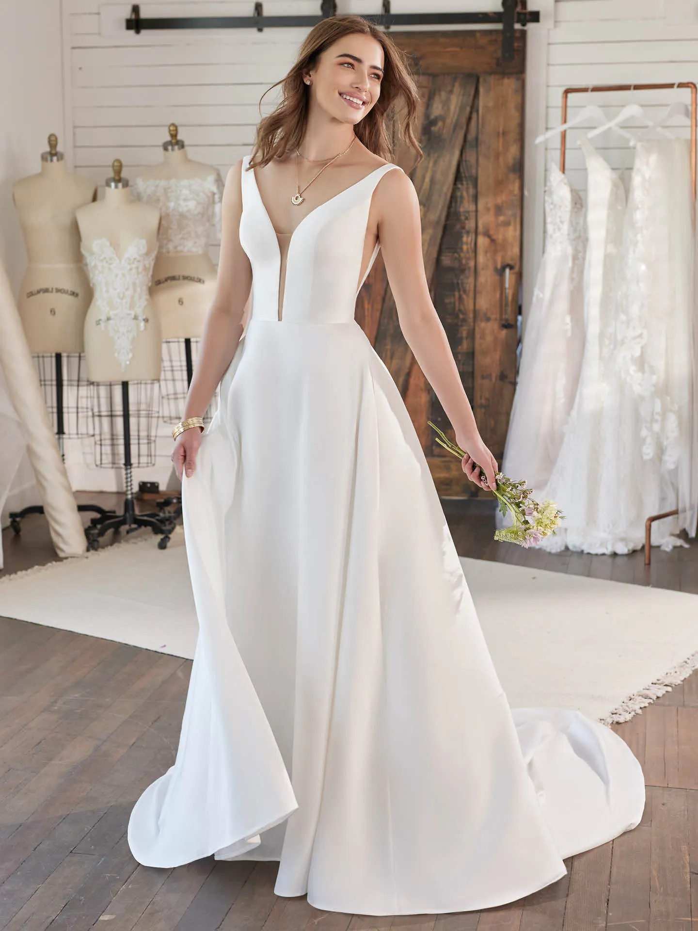 Pearl  Wedding Dress by Rebecca Ingram