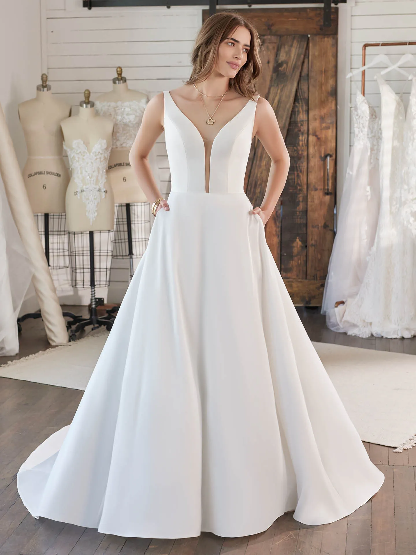 Pearl  Wedding Dress by Rebecca Ingram