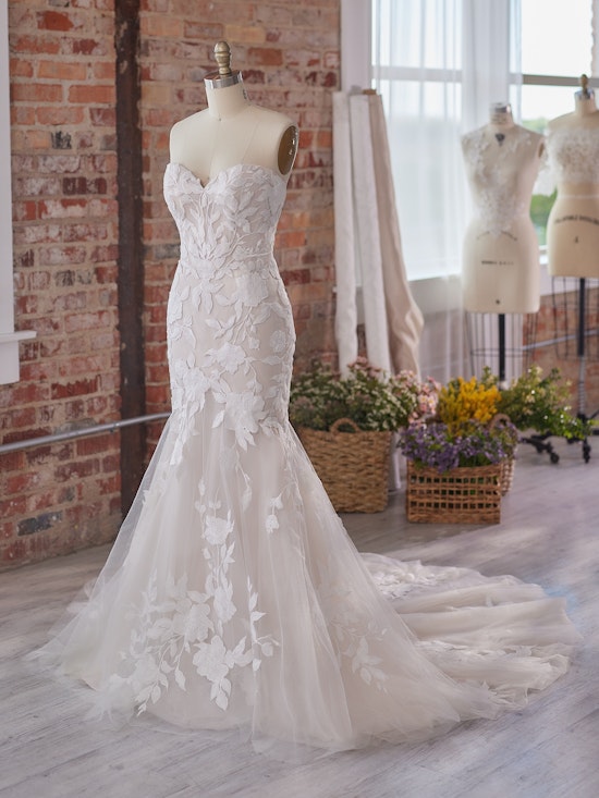 Hattie Lynette Marie Strapless Mermaid Bridal Dress | Rebecca Ingram