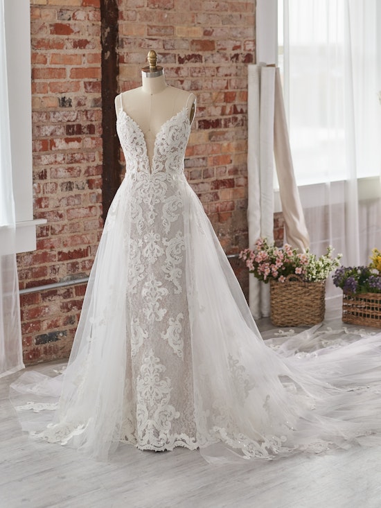 Maggie Sottero Wedding Dress Tuscany Detachable Train YYDTA+08MS794000 Alt101