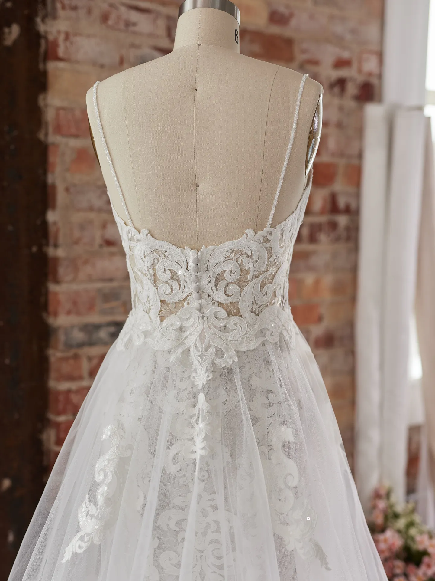 Maggie Sottero Wedding Dress Tuscany Detachable Train YYDTA+08MS794000 Alt103