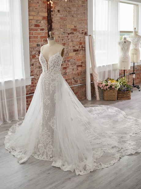 Maggie Sottero Wedding Dress Tuscany Royale Detachable Train YYDTA+21MS347000 Alt101