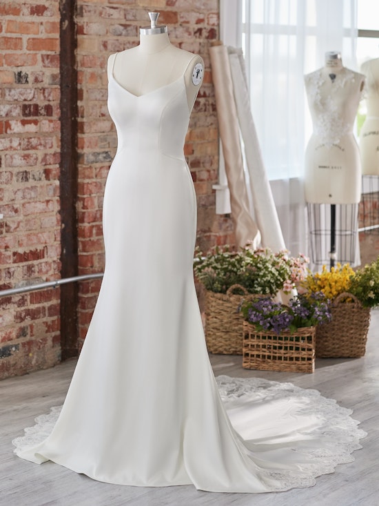 Lomara Backless Slip Style Wedding Gown